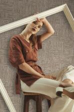 Urban Still Design Wallpaper Dark Beige Colour Code 25101- 4 - Image 3