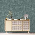 Urban Still Design Wallpaper Green Colour Code 25101- 5 - Image 2
