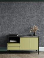 Urban Still Design Wallpaper Anthracite Gray Colour Code 25101- 6 - Image 4
