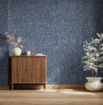 Mist Surface Design Wallpaper Navy Blue Colour Code 25105- 9 - Image 2