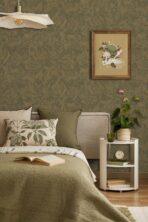 Shadow Design Wallpaper Olive Green Colour Code 25107- 4 - Image 5
