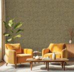 Shadow Design Wallpaper Olive Green Colour Code 25107- 4 - Image 2